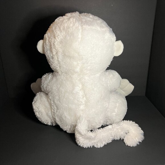 Nanco Hangable Large White Gorilla Plush Stuffed Animal Toy w/ Velcro Hands 17" - Picture 6 of 7